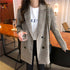 Collar Plaid Women Blazer - ROUTINE FASHION